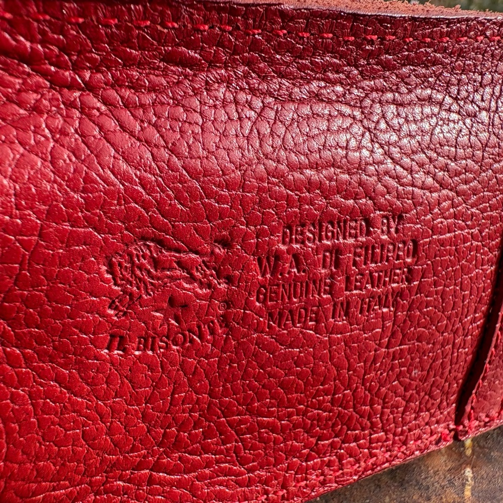 Il Bisonte Leather Clutch Mini Bag - Picture 13 of 16